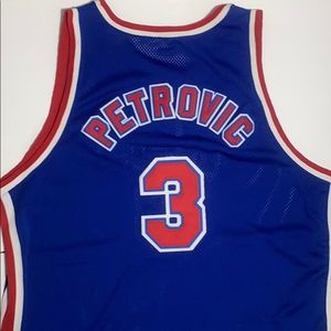 New Jersey Nets Petrovic 3 1992-93 NBA Jersey